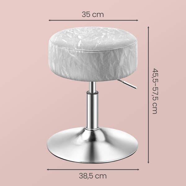 Siddepuf, makeupstol, højdejusterbar
