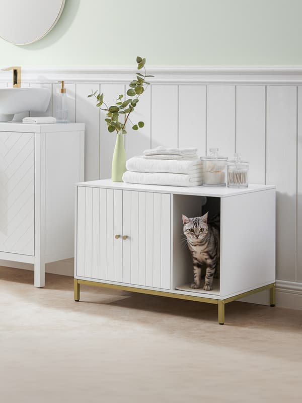 Kattlåda, kattkoja, katttoalett