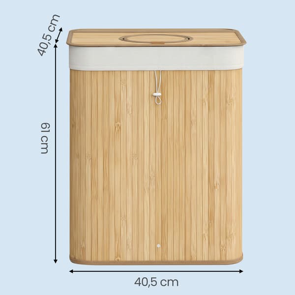 Insamlingsbehållare för pantflaskor, 95 l Behållare för pantflaskor, bambu