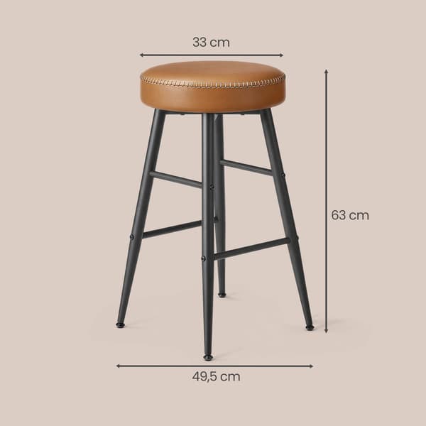 Barstolar, 2-pack, barpall, köksstol