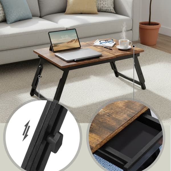 Laptopstativ, fällbara ben, för sängen