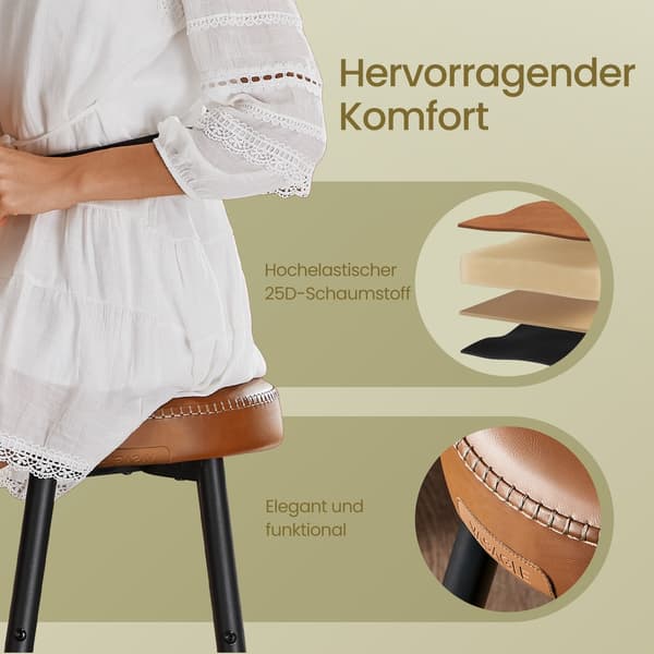 Barstolar, 2-pack, barpall, köksstol