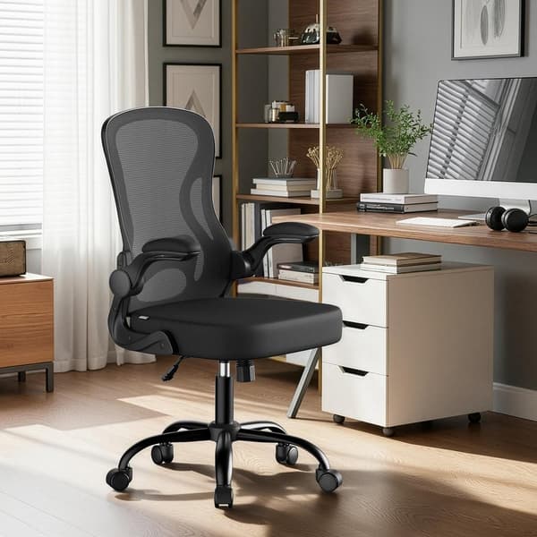Netstol, ergonomisk kontorstol, skrivebordsstol med vippefunktion