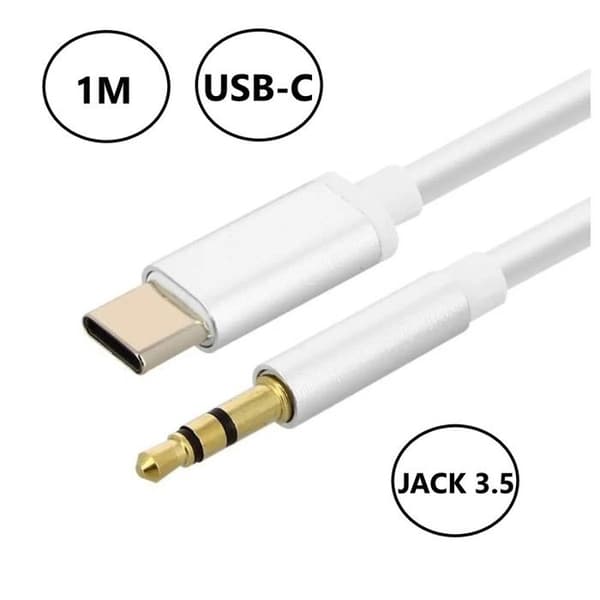 USB Type-C Adapterkabel - PH26 - Google Pixel 9 - 1m - Plug and Play - 3,5mm Jack