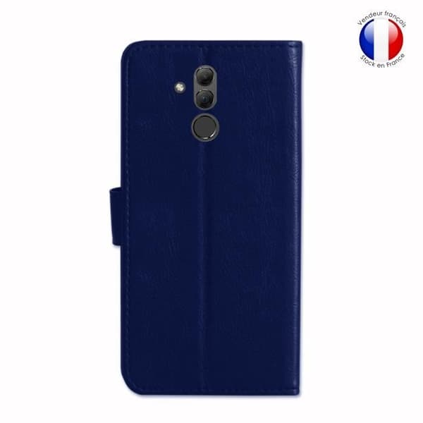 Plånboksfodral - Huawei - Mate 20 Lite - Läder - Magnetisk - Videostöd - Blå