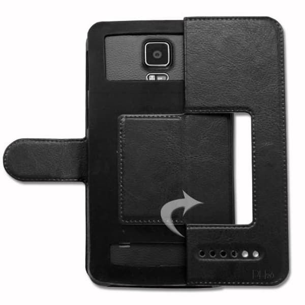 Folio Cover Case - PH26 - A51 - PU Läder - Svart - Universal
