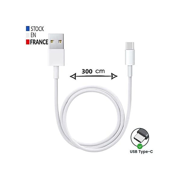PH26 ® USB-C Snabbladdningskabel 3m Kompatibel med Google Pixel 5a