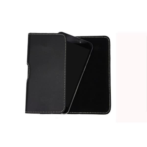 Fodral - APPLE - Iphone 5S - Grått läder - Magnetstängning - Bältesklämma