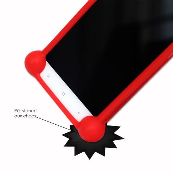 Bumper case - PH26® - Universal - Röd - Stötsäker - Silikon