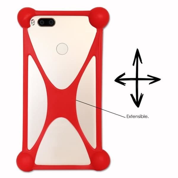 Bumper case - PH26® - Universal - Röd - Stötsäker - Silikon