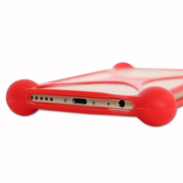 Bumper Case - Logicom - Le Spark - Stötsäker - Silikon - Röd