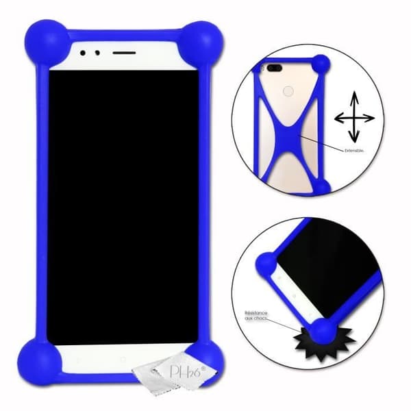 Coque Bumper - PH26 - Google Pixel 7a - Stötsäker - Silikonskal - Mjuk - Blå