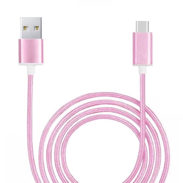 Typ C-kabel för Ulefone Power Armor 24 i nylon flätad synkroniserad snabbdataöverföring - ROSA