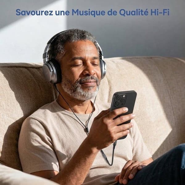 PH26® Ljudadapter Kompatibel med Ulefone Note 14 USB-C till 3,5 mm Jack, Typ-C till Jack-adapter