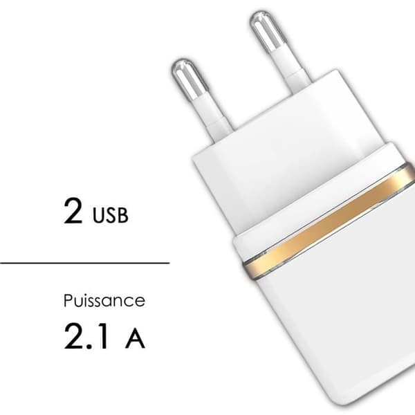 Laddare - Sharp - Basio Active - Ultra Snabb - 2 USB-portar - 3,1A Totalt