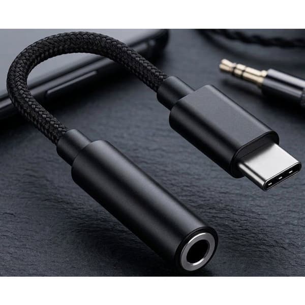 PH26® Ljudadapter Kompatibel med Ulefone Note 14 USB-C till 3,5 mm Jack, Typ-C till Jack-adapter