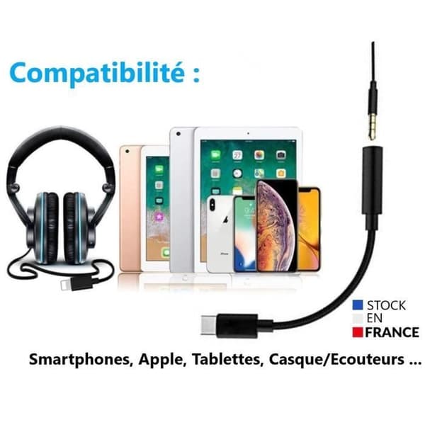 Ljudadapterkabel - Vivo - Pad2 - USB Type-C - Jack 3,5mm - Plug and Play