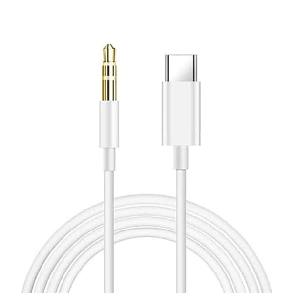 USB Typ-C Adapterkabel - PH26 - Oukitel C53 - 3,5 mm Jack - Plug and Play - Trådad Ljud