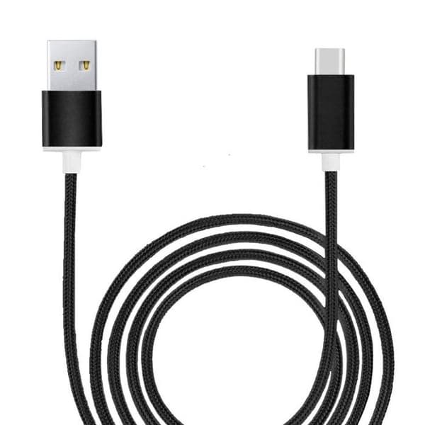 Typ C-kabel - PH26 - Oppo A3 Pro - Tygflätad - 100 cm - GULD