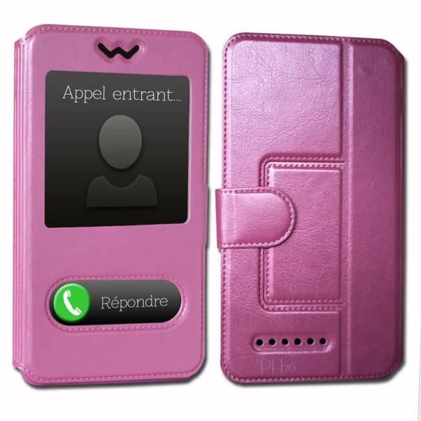 Etui Housse Folio - PH26® - Honor 5C - PU-läder - Rosa - Magnetisk