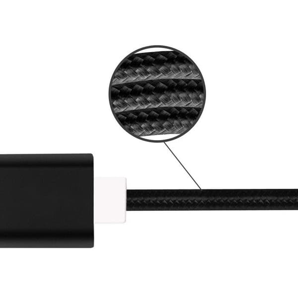 Typ C-kabel - PH26 - Oppo A40 - Flätad Nylon - GULD - Snabb Synk