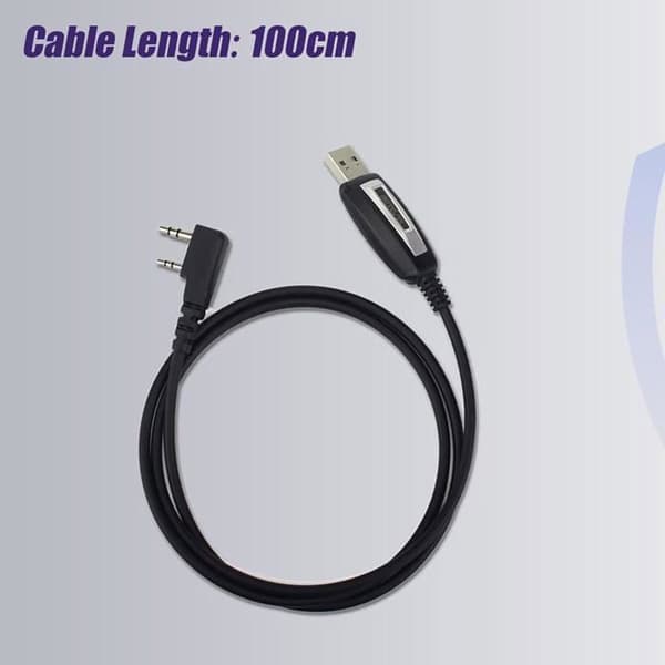 USB Programmeringskabel - Retevis - RT24 RT27 RT622 RT619 RT5R - 2 Stift - 100 cm - Kompatibel med Windows