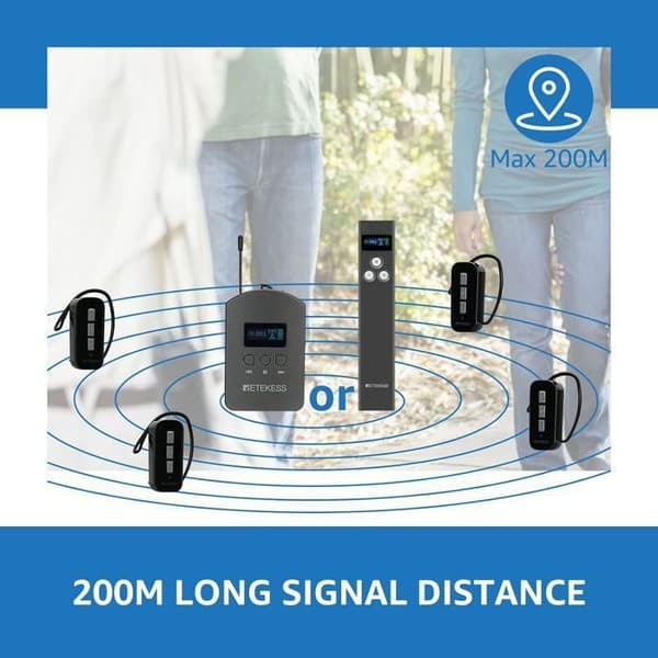 Retecess TT112 Wireless Tour Guide System, 200m, Factory Interpretation System, Modul - Navigation Box(30)