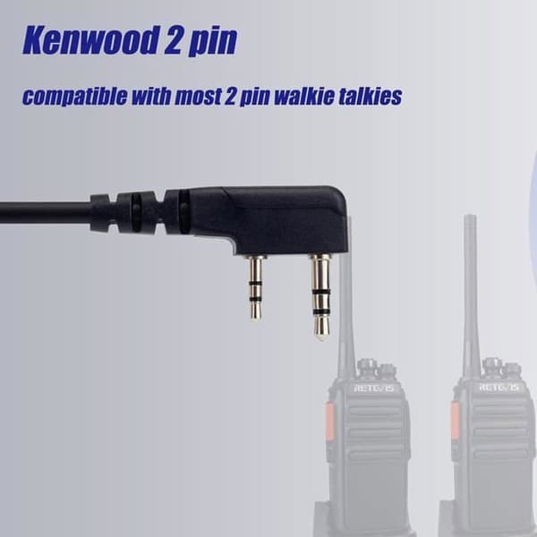 USB Programmeringskabel - Retevis - RT24 RT27 RT622 RT619 RT5R - 2 Stift - 100 cm - Kompatibel med Windows