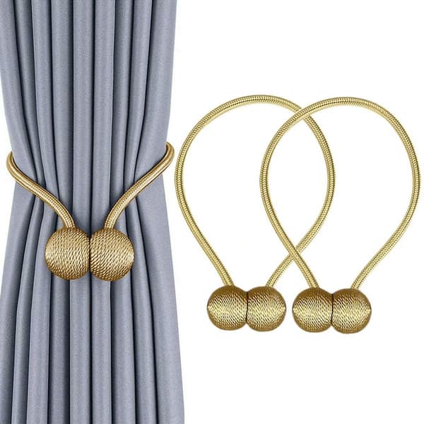 Magnetisk gardinholder Guld 2-pak 4-pack