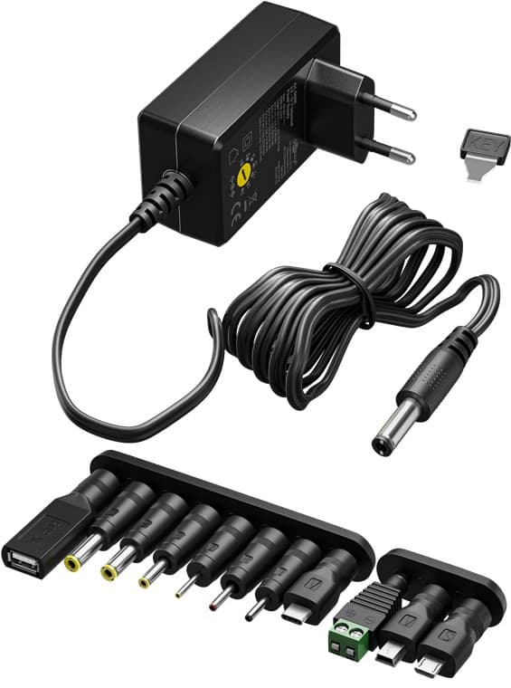 Yleisvirtalähde 3 V - 12 V, max. 18W