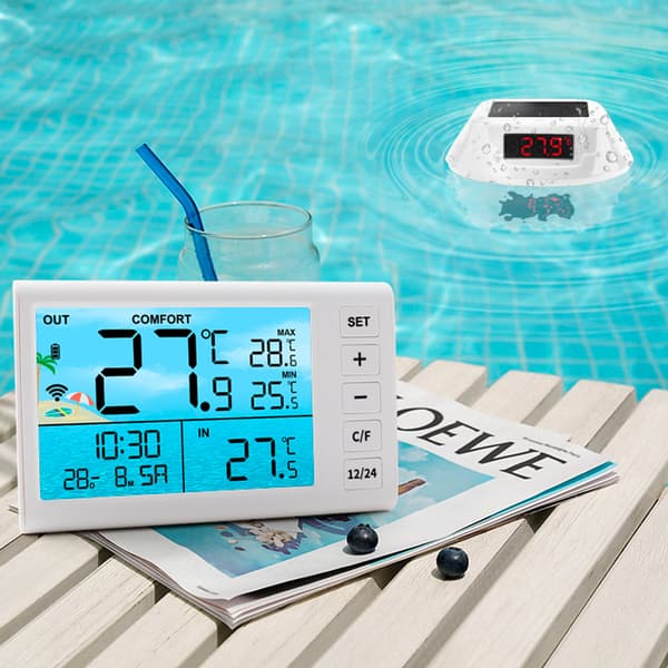 Flytande Pooltermometer med LED-Display, TS-PL01