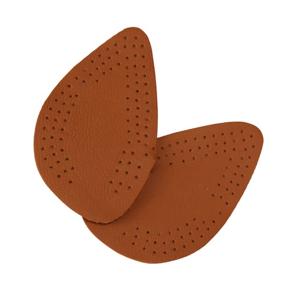 Lær halvsåleputer for høye hæler, forfotsputer DarkBrown