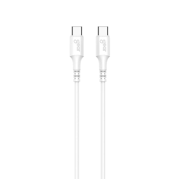 Ladekabel USB-C til USB-C 2.0 0.5m Kabel Hvit