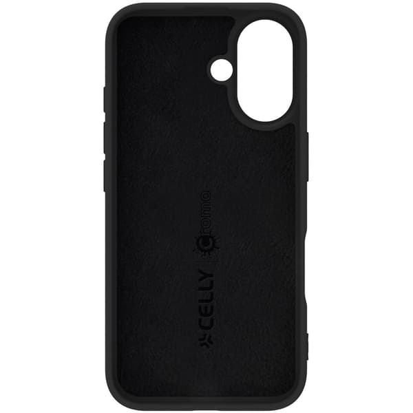 Cromo Soft gummi cover iPhone 16 Sort