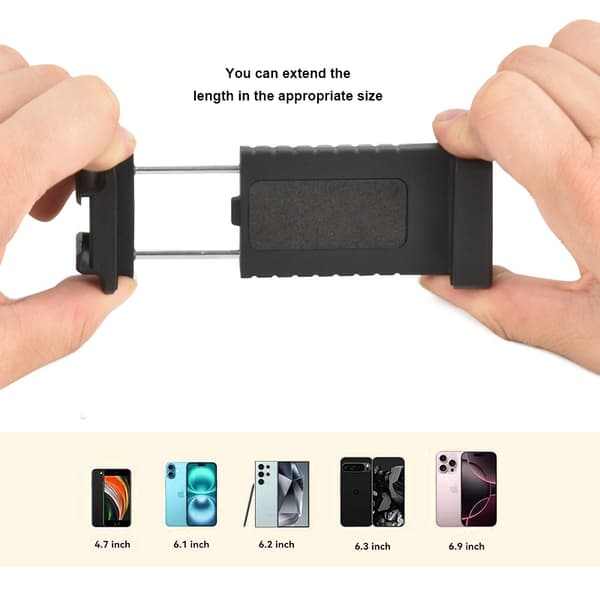 Mobilholder mobiladapter til stativ Black