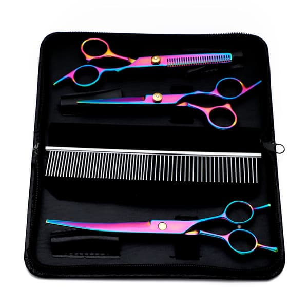 Professionel kæledyrsaksesæt 4 stk MultiColor