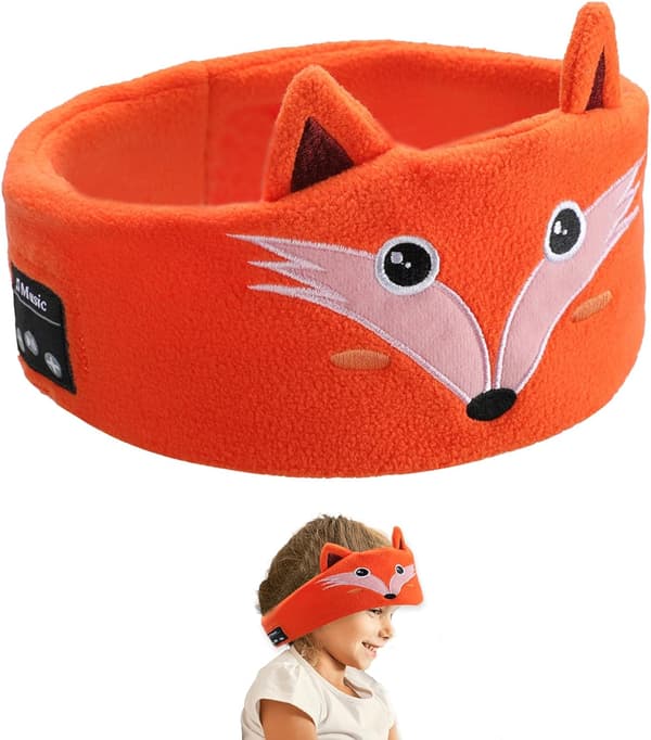 Sovhörlurar / sovmask med Bluetooth-hörlurar Orange