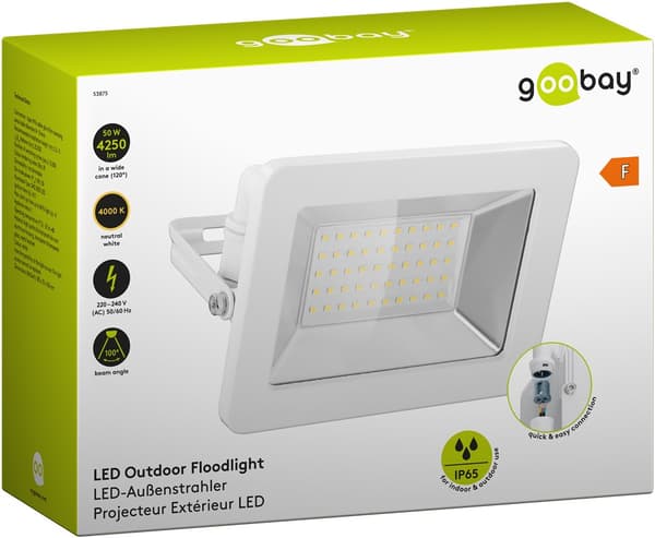 LED udendørs projektør, 50 W