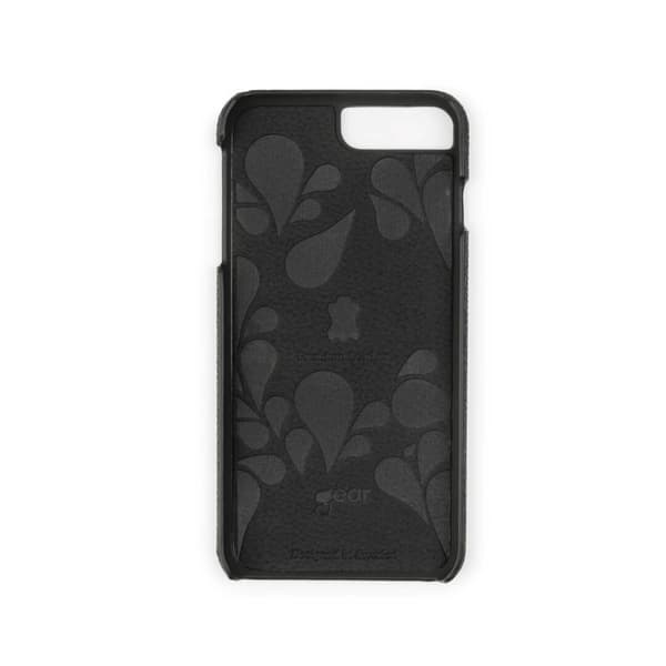 Mobilcover i læder, sort - iPhone 6 / 7 / 8 Plus