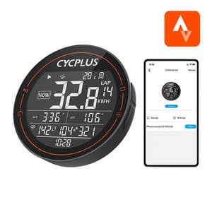 Cycplus M2 sykkelcomputer - kompatibel med Strava, Trainingpeaks osv.