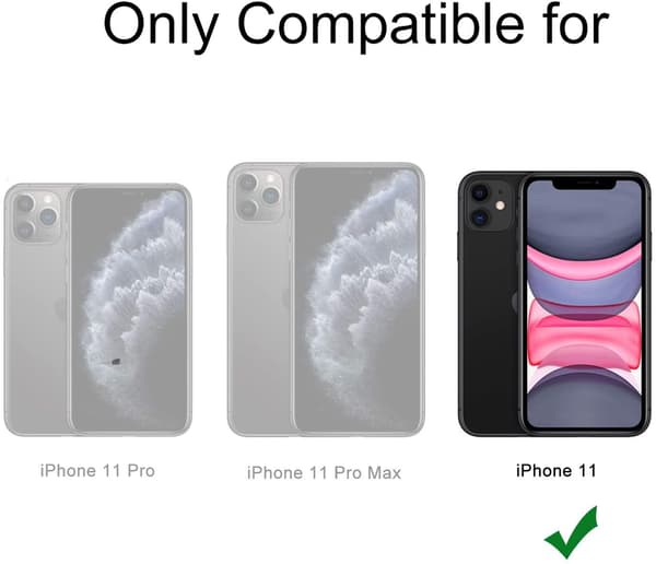 iPhone 11 kotelo korttitelineellä TPU läpinäkyvä