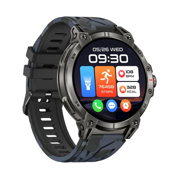 Multifunktionell Smartwatch med Bluetooth-samtal, Hälsomätning och Anpassningsbara Urtavlor Blue