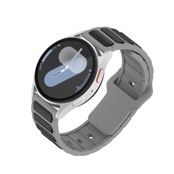 Yleiskäyttöinen ranneke älykellolle Grey+Black 22 mm