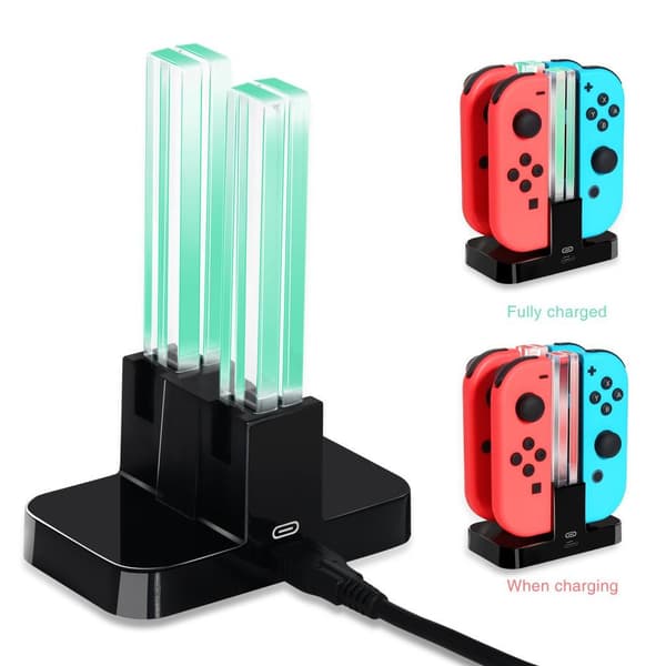 Laddningsstation Kompatibel med Nintendo Switch Joy-Con