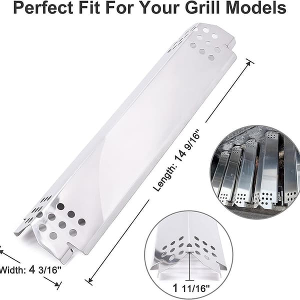 Värmeplattor för Jämn Grillning, 4-pack