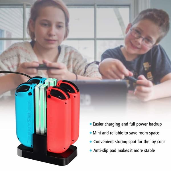 Nintendo Switch Joy-Con ladestasjon for 4 kontroller