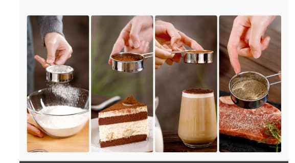 Bakesil i rustfritt stål - finmasket sil til mel, kaffe og mer