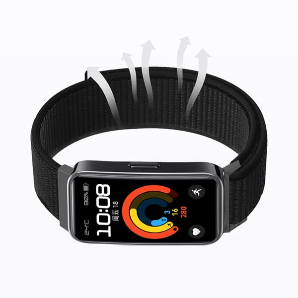 Nylon urrem til Huawei Band 8/9 Black