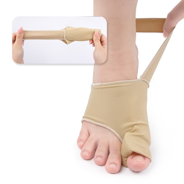 Overlappende tåskillere - 2 par Beige
