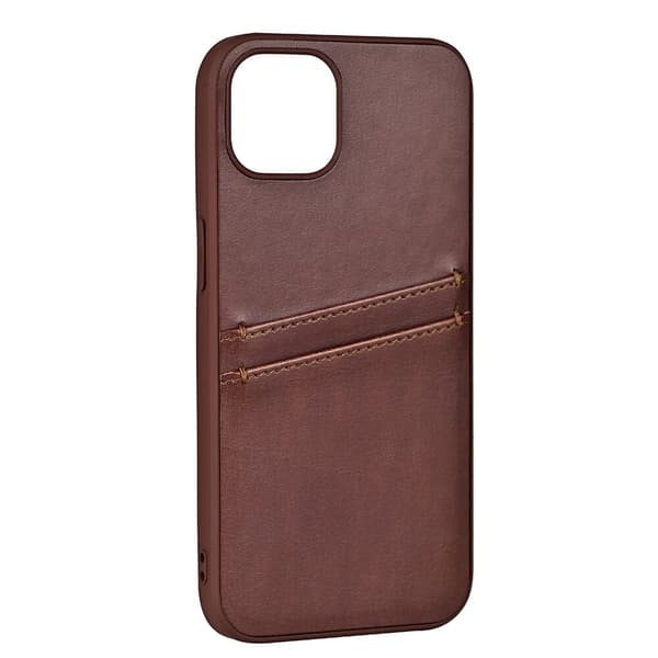 Mobilskal PU Brun - iPhone 13